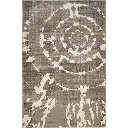 Safavieh Porcello Power Loomed Rectangle Rug- Grey - Ivory- 5 ft. 2 in. x 7 ft. 6 in. PRL7735E-5